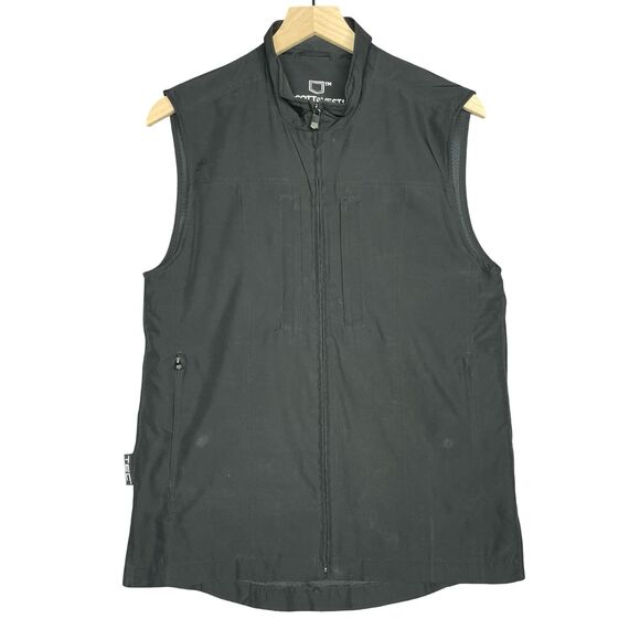 ScotteVest Mens Small Black RFID Travel TEC Vest Jacket Full Zip Pockets - Picture 1 of 15
